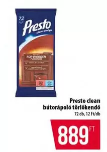 bútorápoló törlőkendő