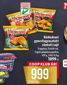 Nádudvari gyorsfagyasztott rántott sajt