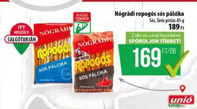 Nógrádi ropogós sós pálcika