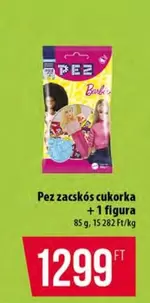Pez zacskós cukorka + 1 figura