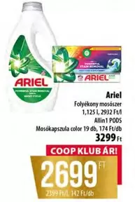 Ariel - Folyékony mosószer, Mosókapszula color