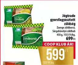 Jégtrade gyorsfagyasztott zöldség