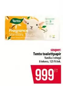 Tento toalettpapír Vanillia 3 rétegű