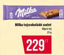 tejcsokoládé szelet