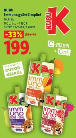 Immuno gyümölcspüré
