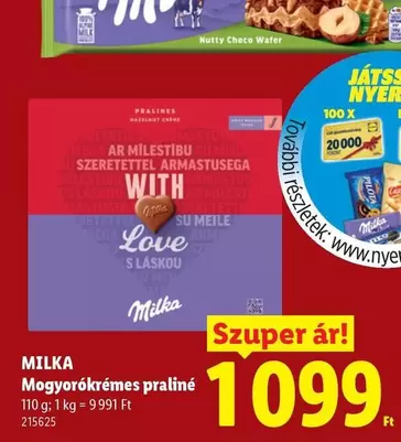 Mogyorókrémes praliné