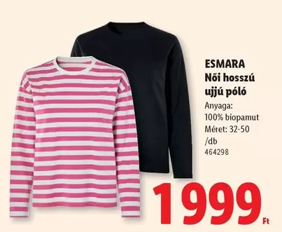 Női hosszú ujjú póló