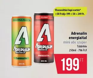 Adrenalin energiaital