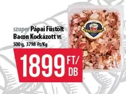 Pápai Füstölt Bacon Kockázott Vf.