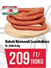 Babati Körmendi Lecsókolbász Vf. 2090 Ft/Kg