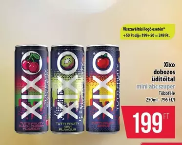 Xixo dobozos üdítőital mini abc szuper