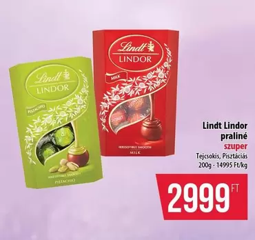 Lindor praliné szuper