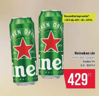 Heineken - sör mini abc szuper
