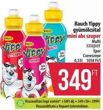 Yippy gyümölcsital mini abc szuper Multi szuper Eper
