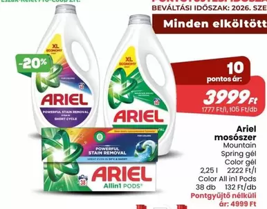 Ariel - mosószer Mountain Spring gél