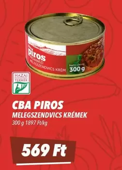 PIROS MELEGSZENDVICS KRÉMEK