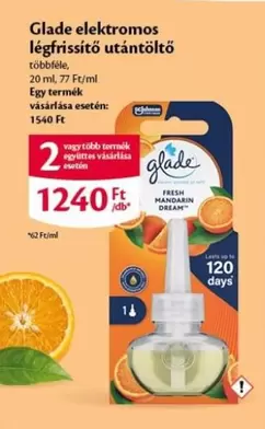 Up - Glade elektromos légfrissítő utántöltő