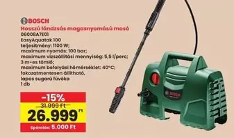 Bosch - Hosszú lándzsás magasnyomású mosó 06008A7E01