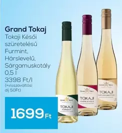 Tokaji Késői szüretelésű Furmint, Hárlevelű, Sárgamuskotály