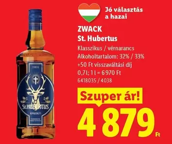 St. Hubertus Klasszikus / vérnarancs 0,7l