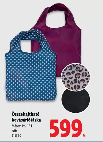 Összehajtható bevásárlótáska
