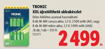 Xxl - XXL újratölthető akkukészlet