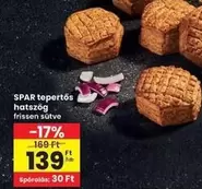 tepertős hatszög frissen sütve