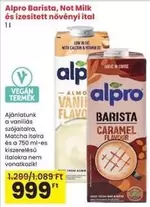 Barista, Not Milk és ízesített növényi ital