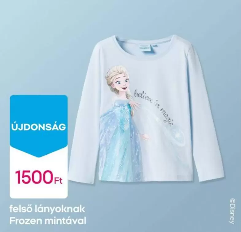 Disney - felső lányoknak Frozen mintával