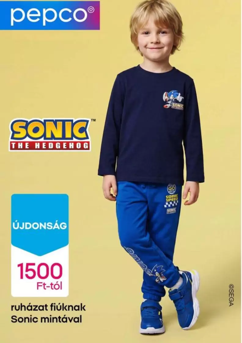 Sonic - ruházat fiúknak mintával