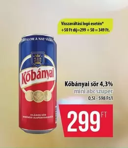 sör 4,3% mini abc szuper