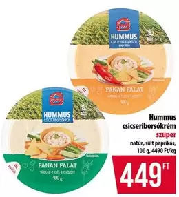 Hummus csicseriborsókrém