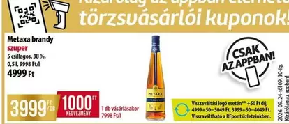 Metaxa brandy szuper