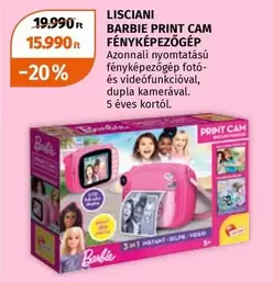 Barbie - BARBIE PRINT CAM FÉNYKÉPEZŐGÉP