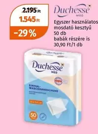 Egyszer használatos mosdató kesztyű