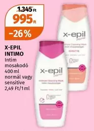 X-EPIL INTIMO Intim mosakodó 400 ml normál vagy sensitive