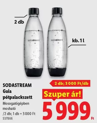Sodastream - Gaia pótpalackszett