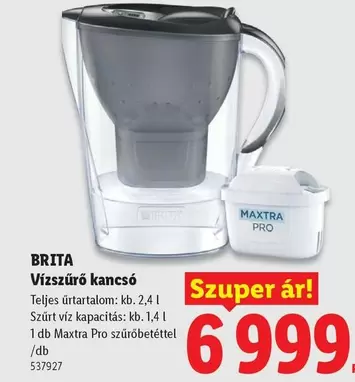 Vízszűrő kancsó