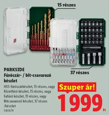 Fúrószár-/ bit-csavarozó készlet