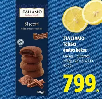 Töltött omlós keksz
