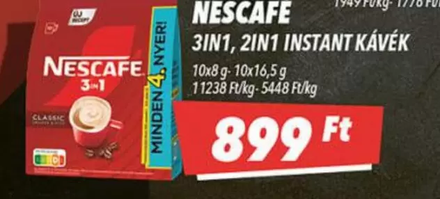 3IN1, 2IN1 INSTANT KÁVÉK