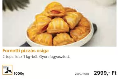 Fornetti pizzás csiga