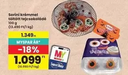 Sorini krémmel töltött tejcsokoládé