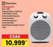 Electrolux - Hősugárzó EFH-1125