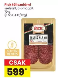Téliszalámi szeletelt, csomagolt