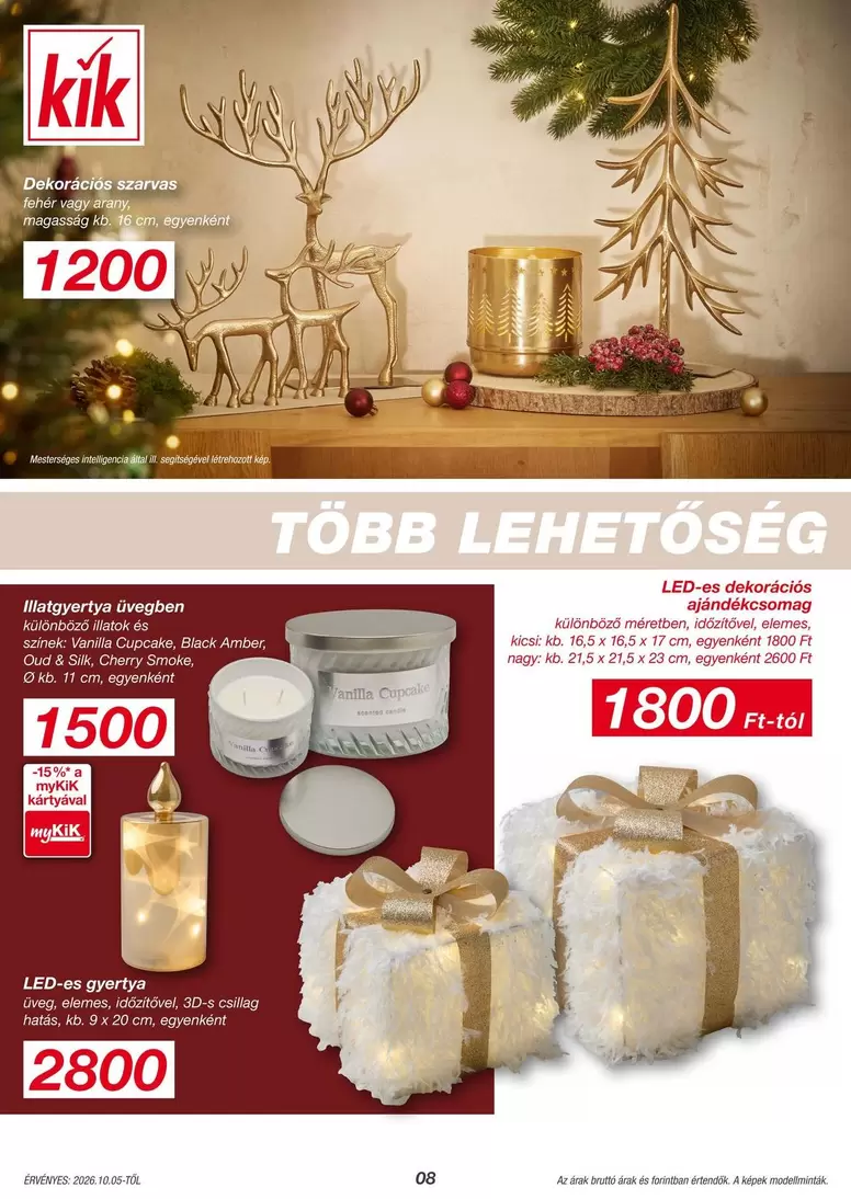 LED-es dekorációs ajándékcsomag