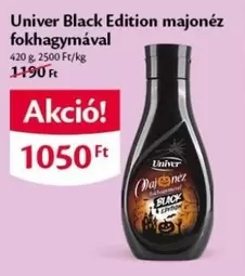 Univer Black Edition majonéz fokhagymával