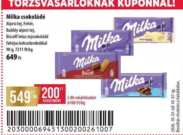 Milka csokoládé