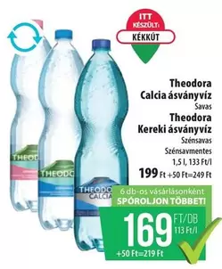 Theodora Calcia ásványvíz Savas, Theodora Kereki ásványvíz Szénsavas