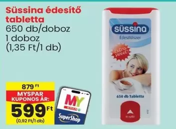 édesítő tabletta